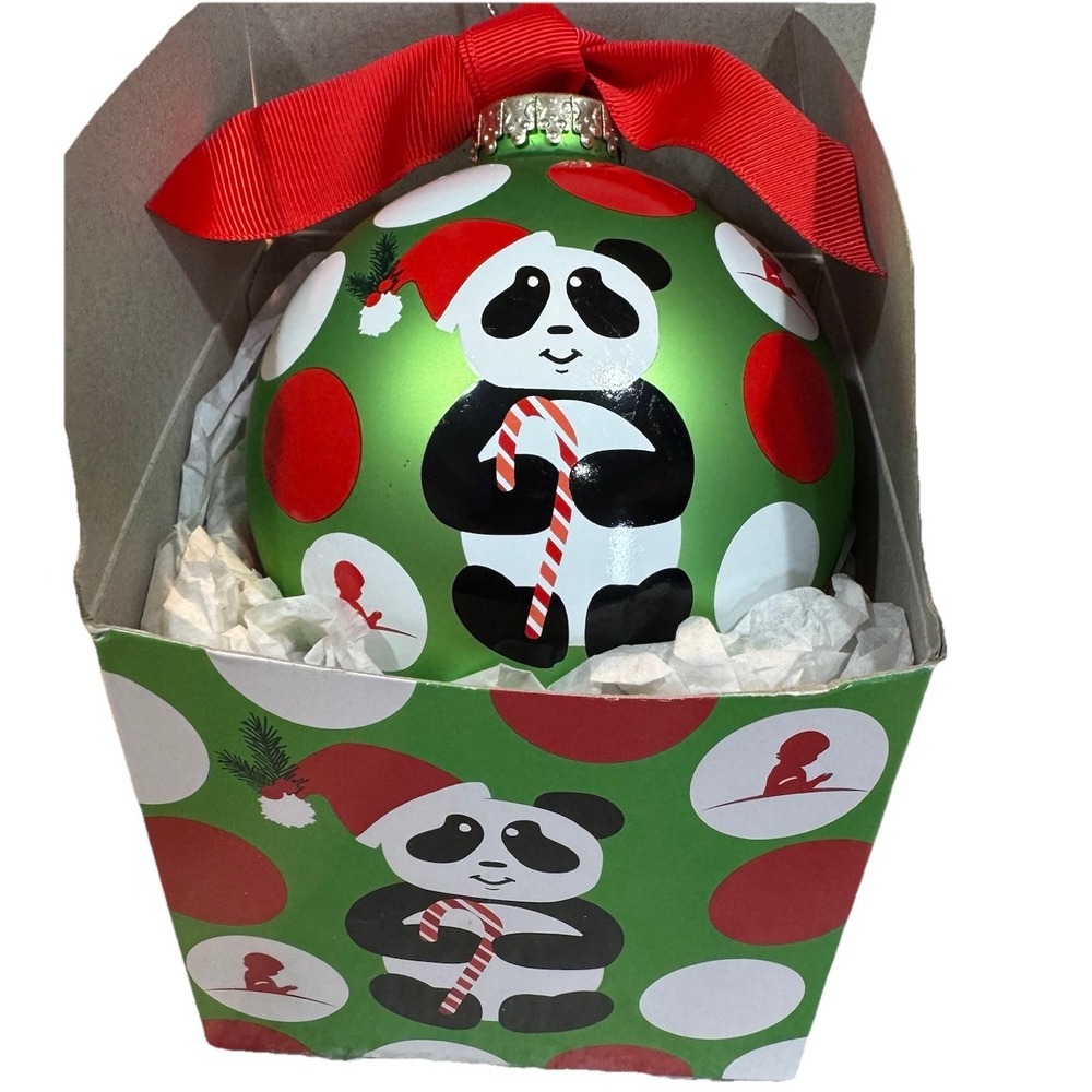 Coton Colors Ornament St. Jude, Panda by Laura Johnson EUC